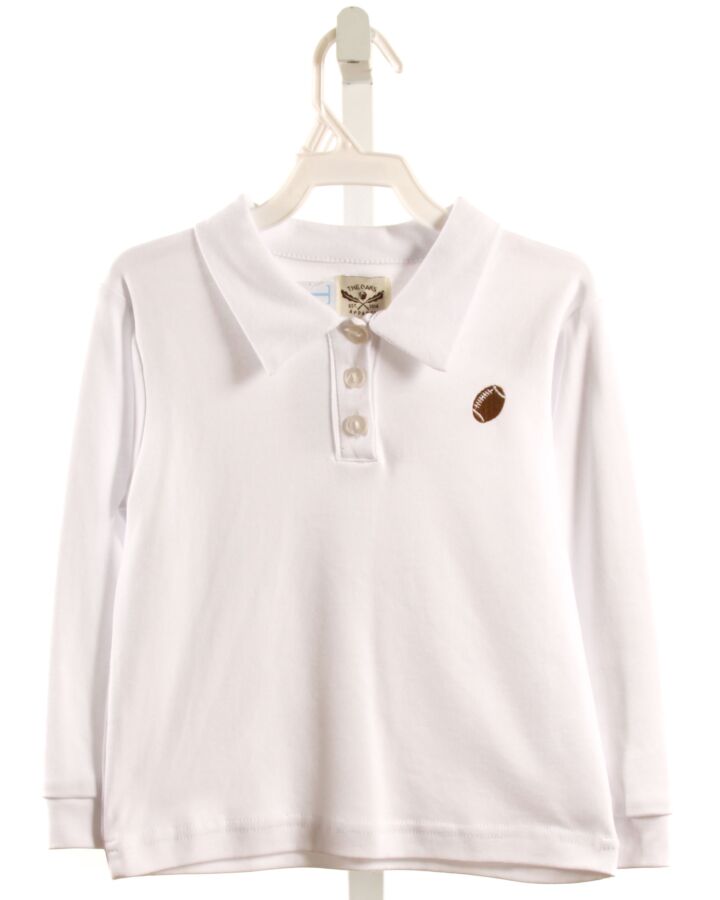 THE OAKS APPAREL   WHITE    KNIT LS SHIRT
