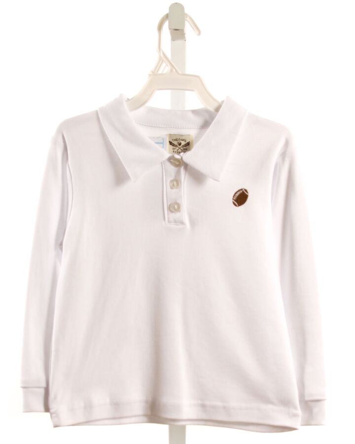 THE OAKS APPAREL   WHITE    KNIT LS SHIRT
