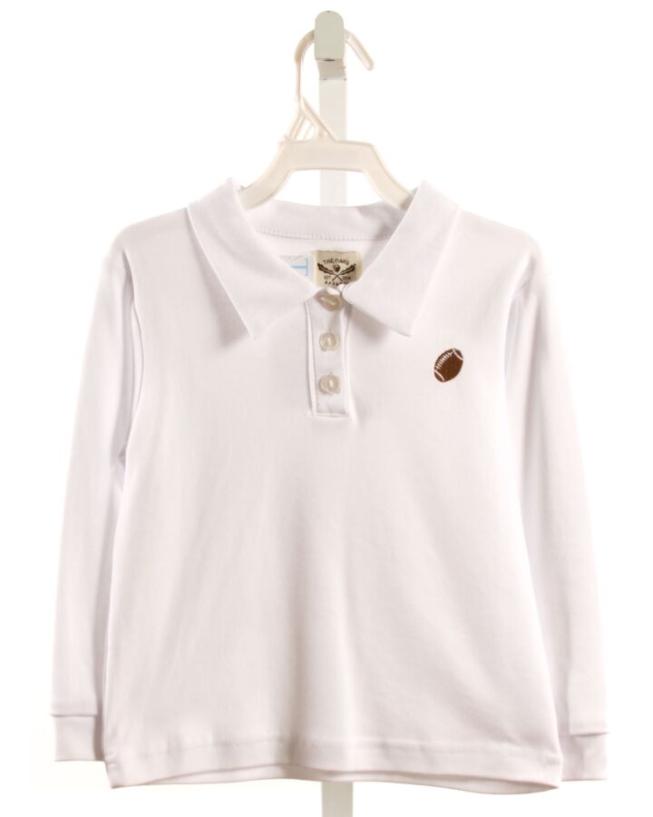 THE OAKS APPAREL   WHITE    KNIT LS SHIRT