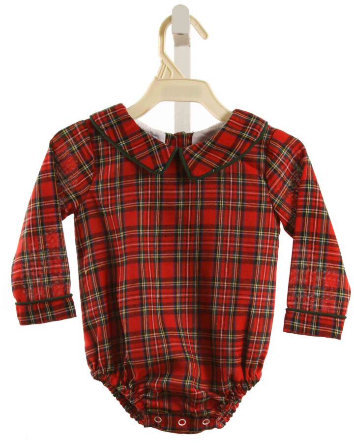 THE OAKS APPAREL   RED  PLAID  BUBBLE