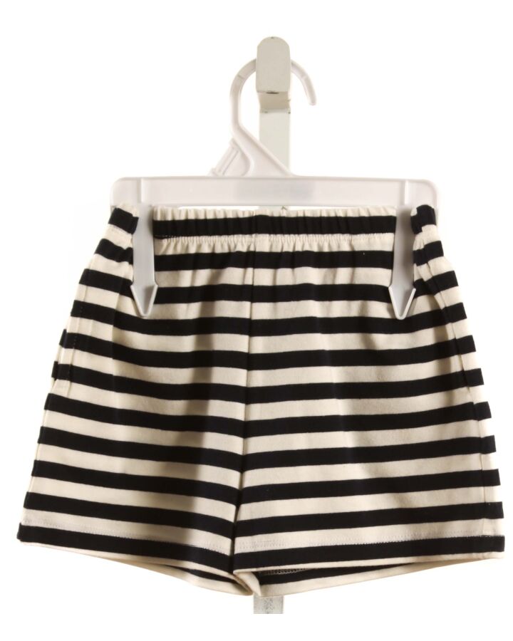 THE OAKS APPAREL   BLUE KNIT STRIPED  SHORTS