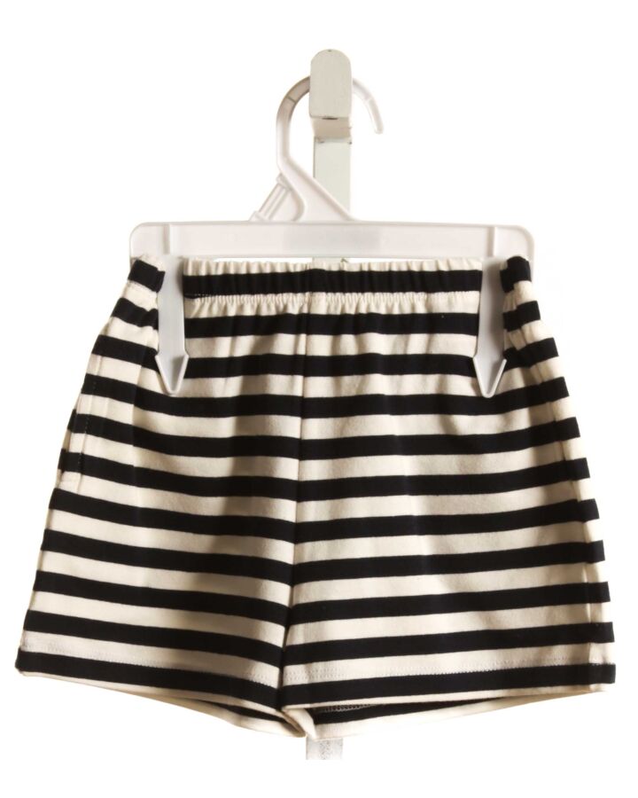 THE OAKS APPAREL   BLUE KNIT STRIPED  SHORTS