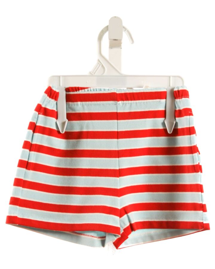 THE OAKS APPAREL   BLUE KNIT STRIPED  SHORTS