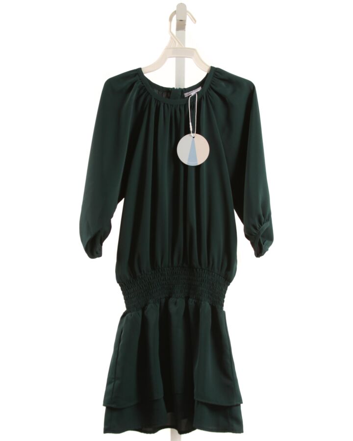 PLEAT.  GREEN    DRESS