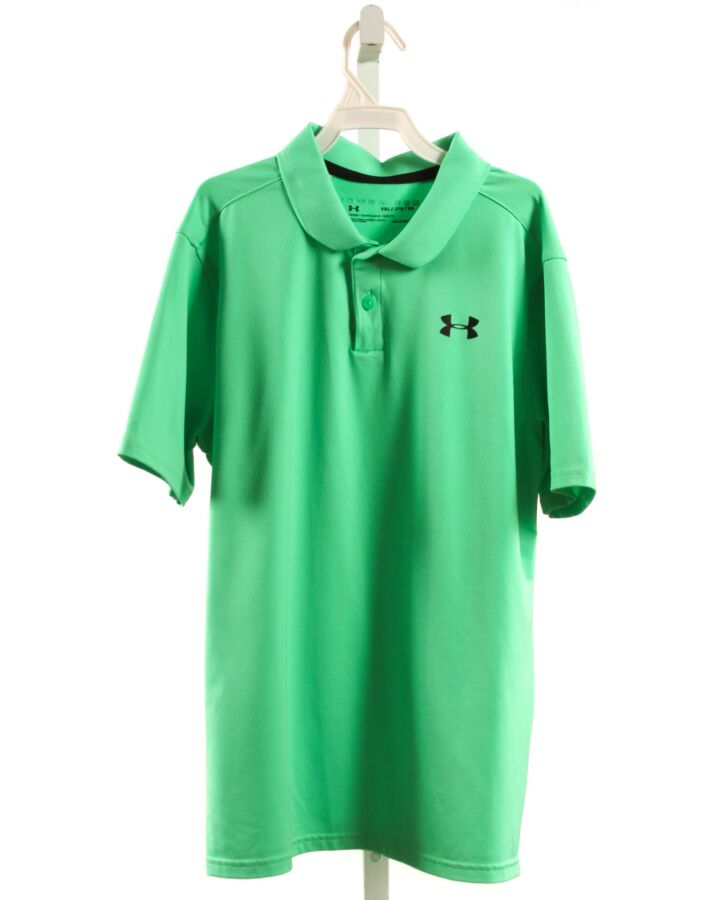 UNDER ARMOUR  GREEN    KNIT SS SHIRT