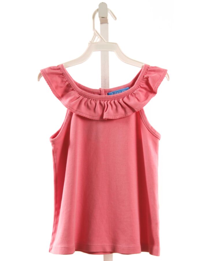 J. BAILEY  PINK    SLEEVELESS SHIRT WITH RUFFLE