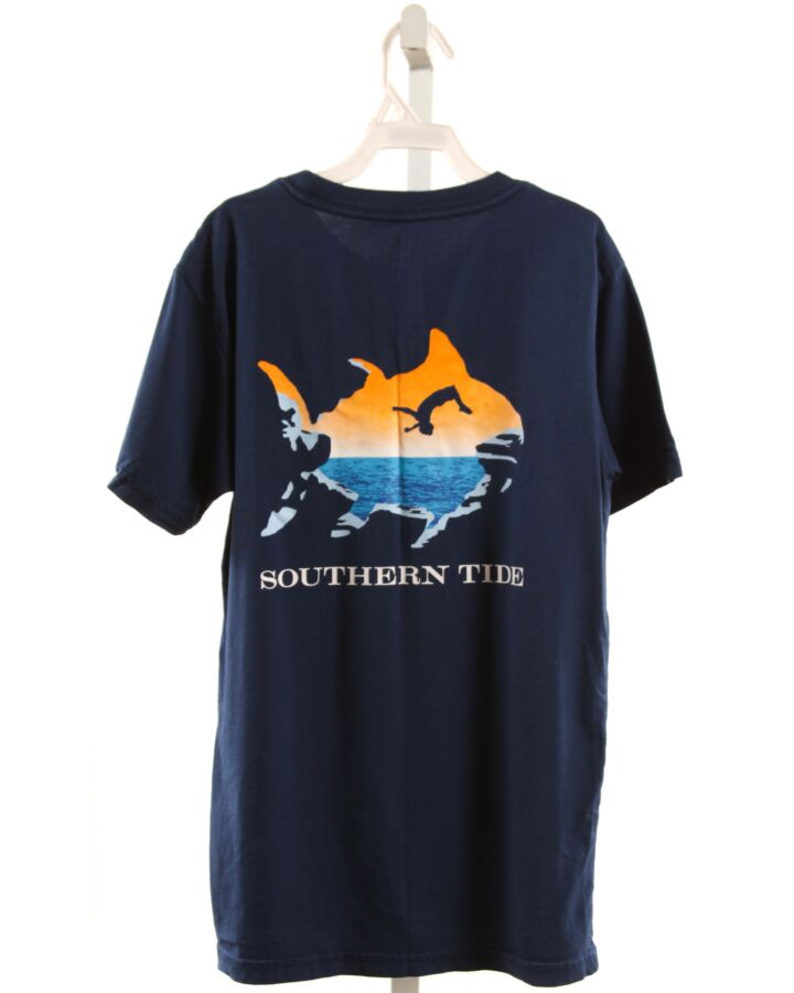 SOUTHERN TIDE  NAVY   PRINTED DESIGN T-SHIRT