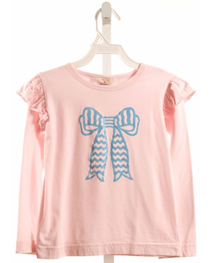HANNAH KATE  LT PINK   PRINTED DESIGN KNIT LS SHIRT