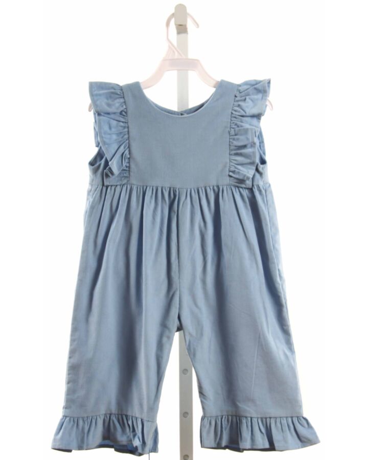 W COLOR WORKS  BLUE CORDUROY   ROMPER WITH RUFFLE