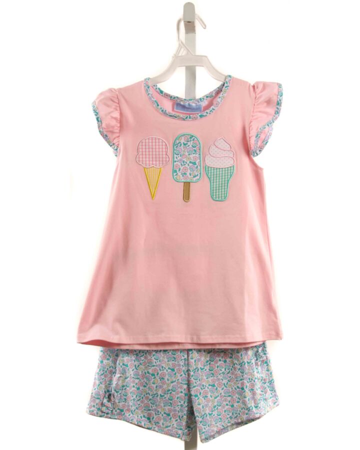 TROTTER ST.  PINK   APPLIQUED 2-PIECE OUTFIT