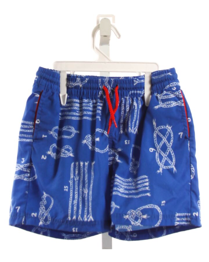 THE BEAUFORT BONNET COMPANY  BLUE   PRINTED DESIGN SWIM TRUNKS