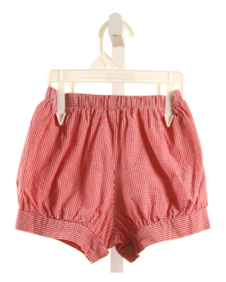 NO TAG  RED  GINGHAM  SHORTS