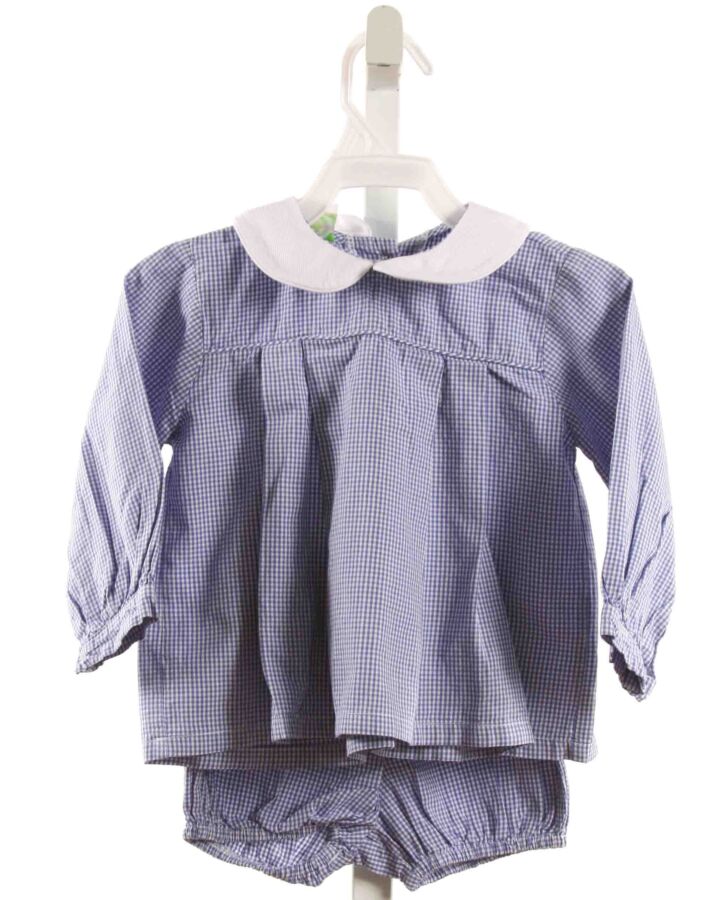 GRACE & JAMES  BLUE  GINGHAM  2-PIECE OUTFIT