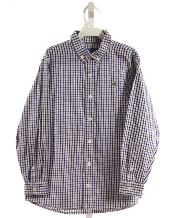 J. BAILEY  NAVY  WINDOWPANE  DRESS SHIRT