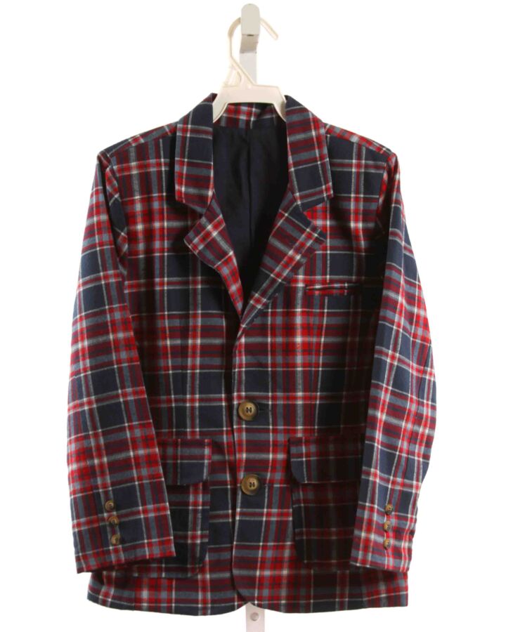 BELLA BLISS  NAVY  PLAID  BLAZER