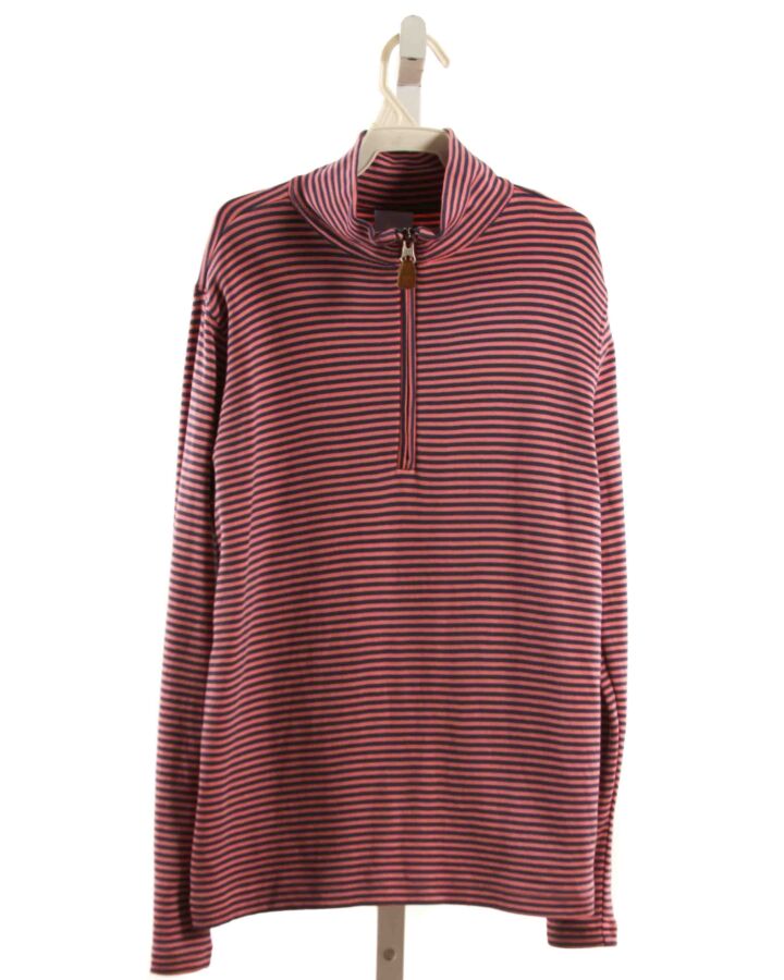 BELLA BLISS  PINK  STRIPED  PULLOVER