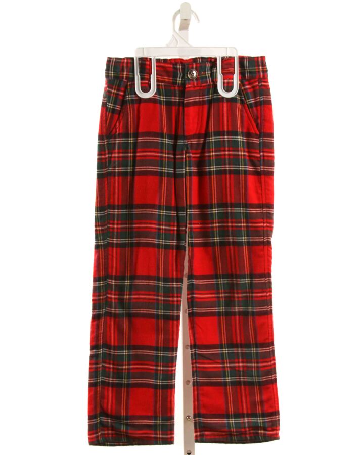 THE BEAUFORT BONNET COMPANY  RED  PLAID  PANTS