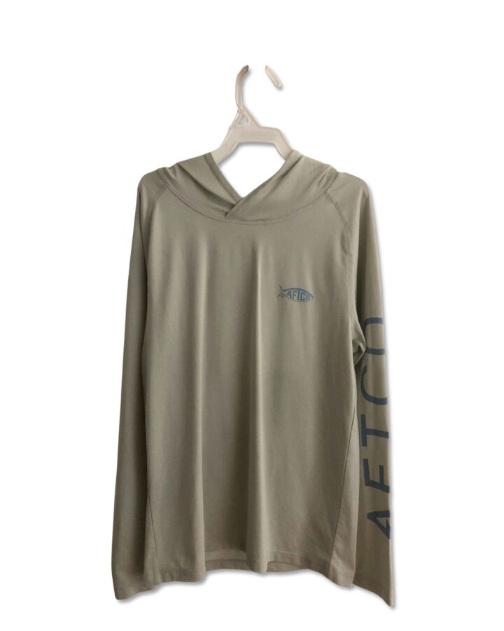 AFTCO  GRAY    KNIT LS SHIRT