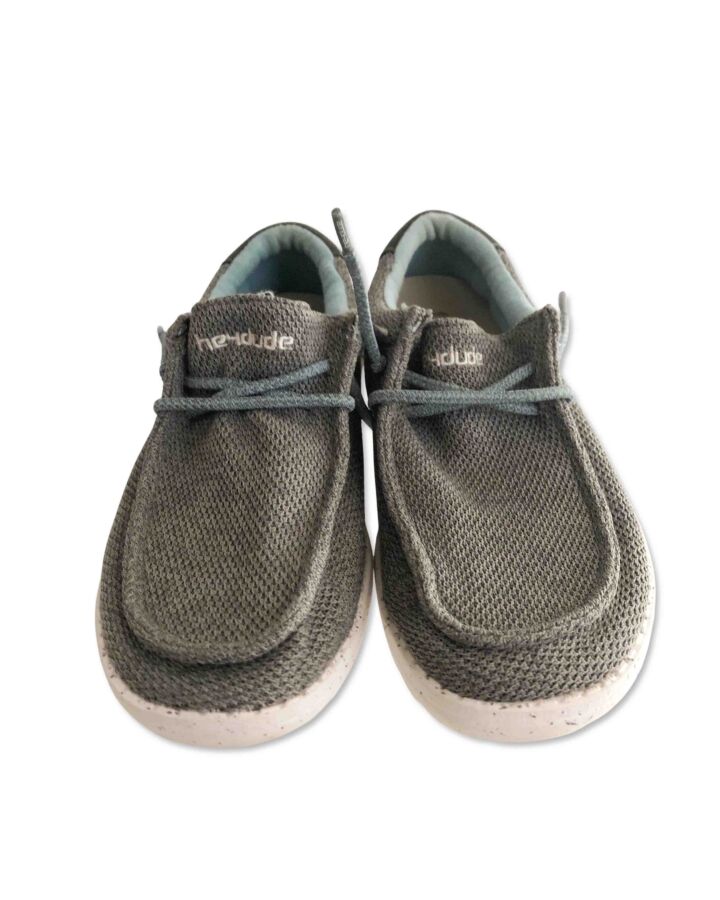 HEYDUDE GRAY SHOES *SIZE 4-5 *EUC SIZE CHILD 4