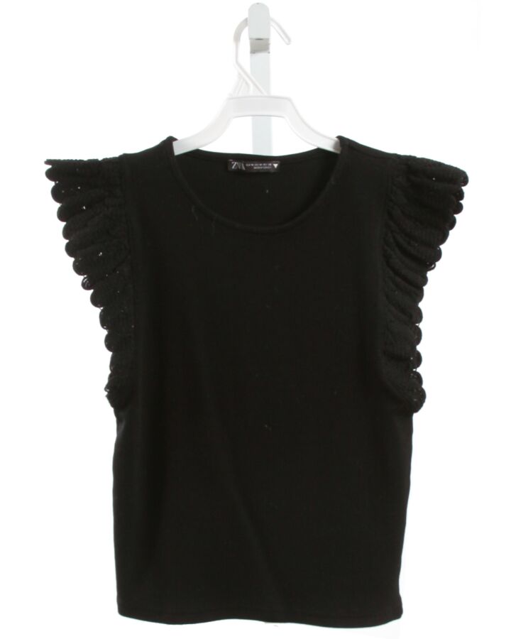 ZARA  BLACK    SLEEVELESS SHIRT