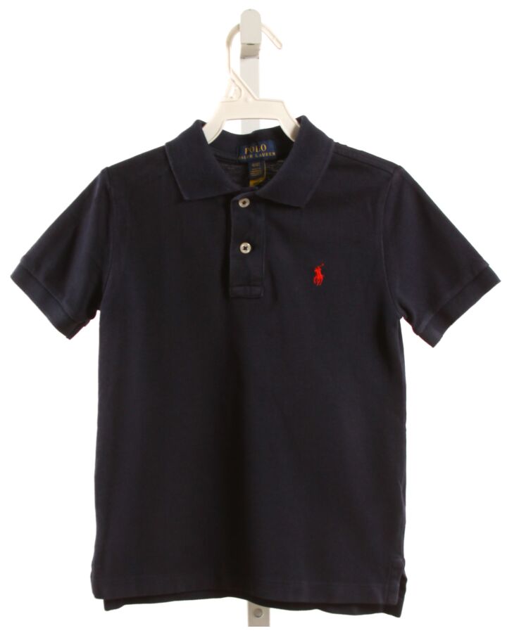 POLO BY RALPH LAUREN  NAVY PIQUE   KNIT SS SHIRT