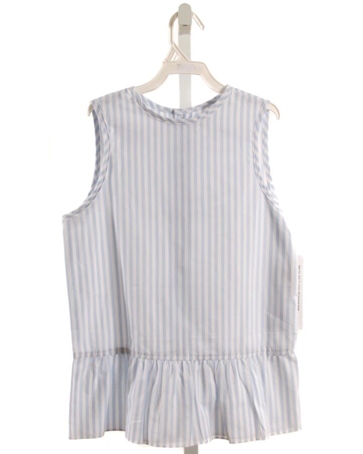 HANNAH KATE  BLUE  STRIPED  SLEEVELESS SHIRT