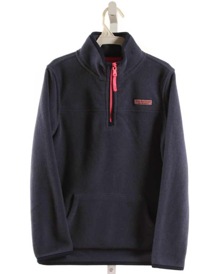 VINEYARD VINES NAVY FLEECE PULLOVER