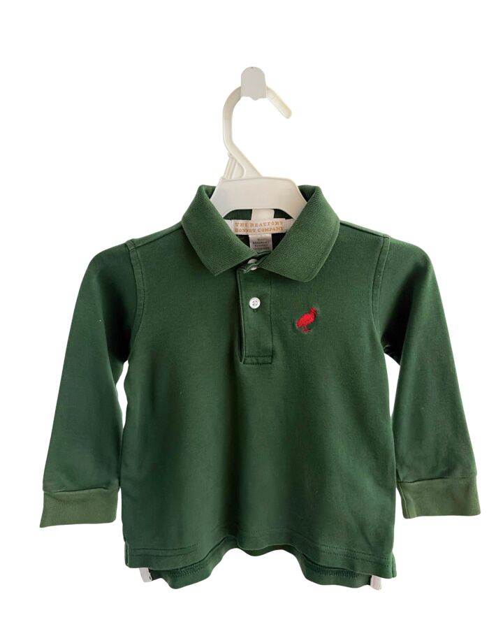 THE BEAUFORT BONNET COMPANY  GREEN    KNIT LS SHIRT