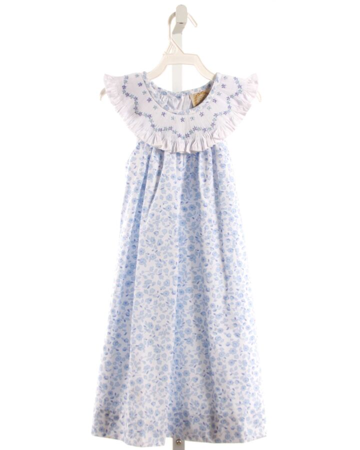 THE BEAUFORT BONNET COMPANY  BLUE  FLORAL SMOCKED DRESS