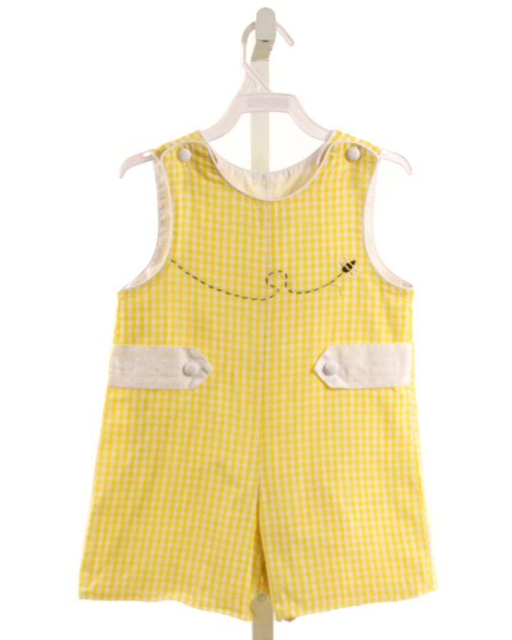 THE PROPER PEONY  YELLOW  GINGHAM  JON JON