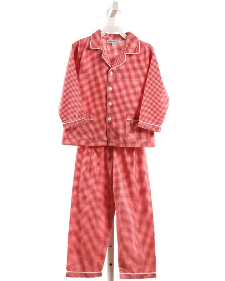 SWEET DREAMS  RED  GINGHAM  LOUNGEWEAR