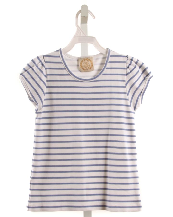 THE BEAUFORT BONNET COMPANY  BLUE  STRIPED  KNIT SS SHIRT