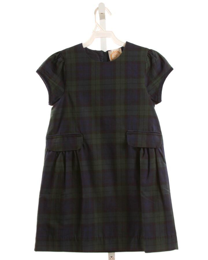 THE BEAUFORT BONNET COMPANY  FOREST GREEN  PLAID  PARTY DRESS