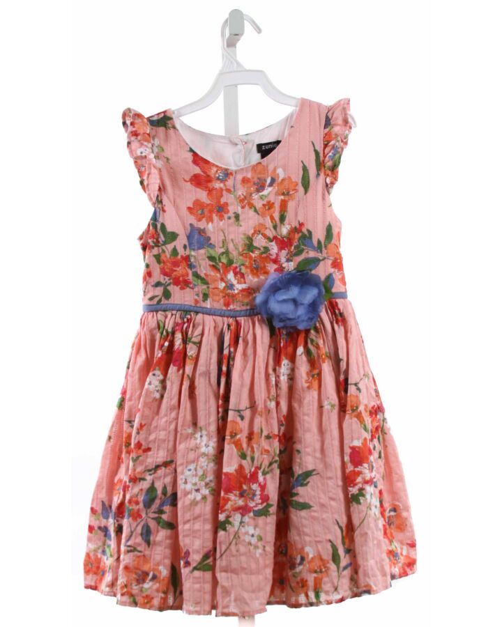 ZUNIE  MULTI-COLOR  FLORAL  DRESS