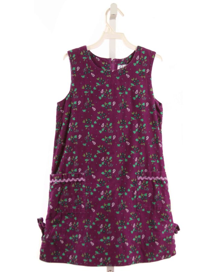 LILLY PULITZER  PURPLE CORDUROY FLORAL  DRESS