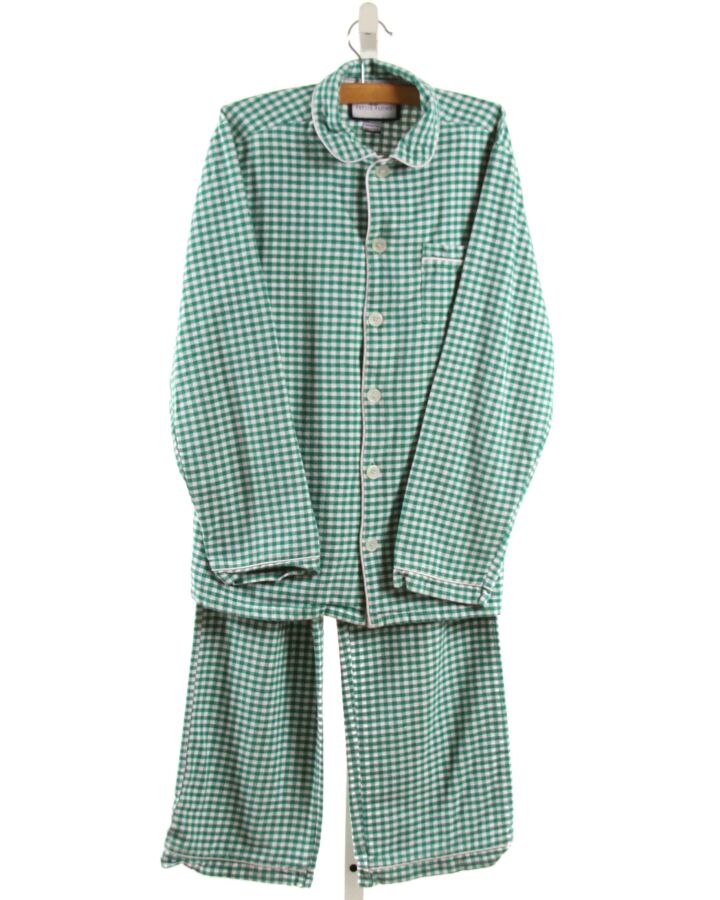 PETITE PLUME  GREEN FLANNEL GINGHAM  LOUNGEWEAR