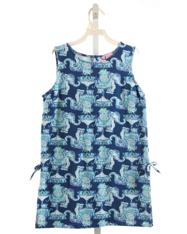 LILLY PULITZER  BLUE  PRINT  KNIT DRESS