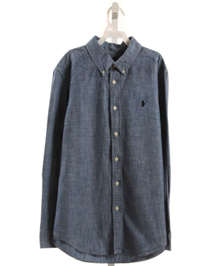 RALPH LAUREN  CHAMBRAY    DRESS SHIRT