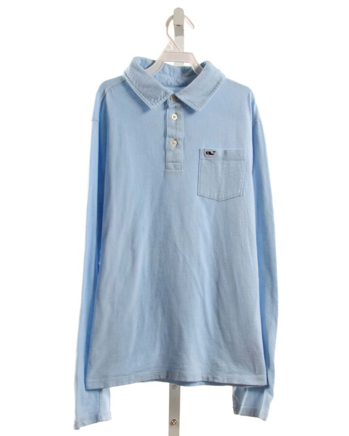 VINEYARD VINES  LT BLUE    KNIT LS SHIRT