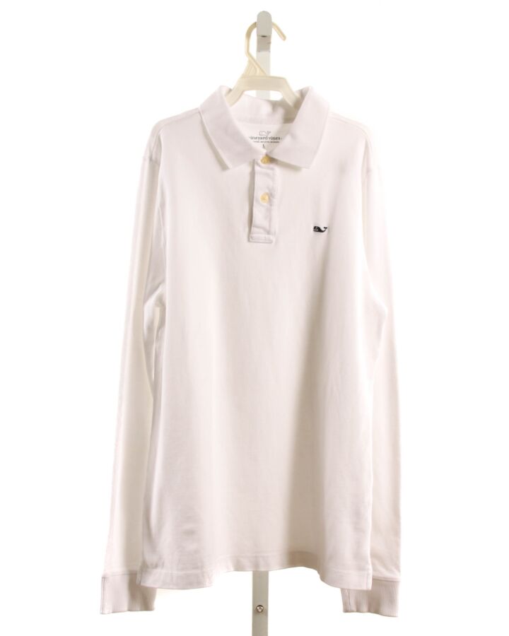 VINEYARD VINES  WHITE    KNIT LS SHIRT