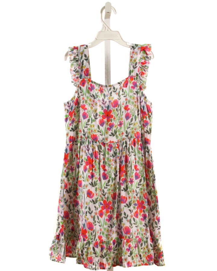 EGG  WHITE  FLORAL  DRESS