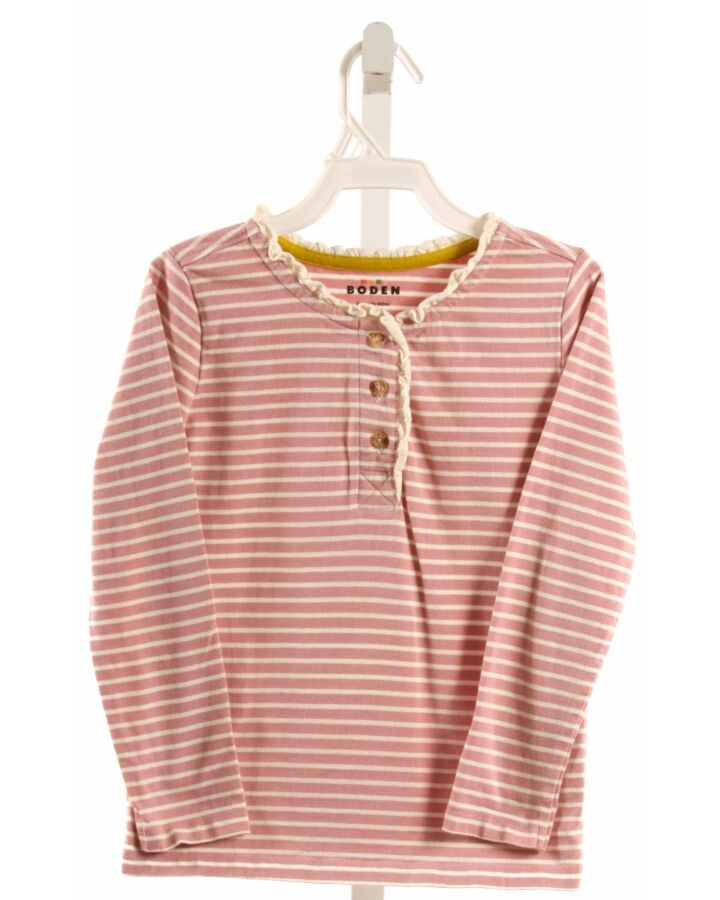 MINI BODEN  PINK  STRIPED  KNIT LS SHIRT