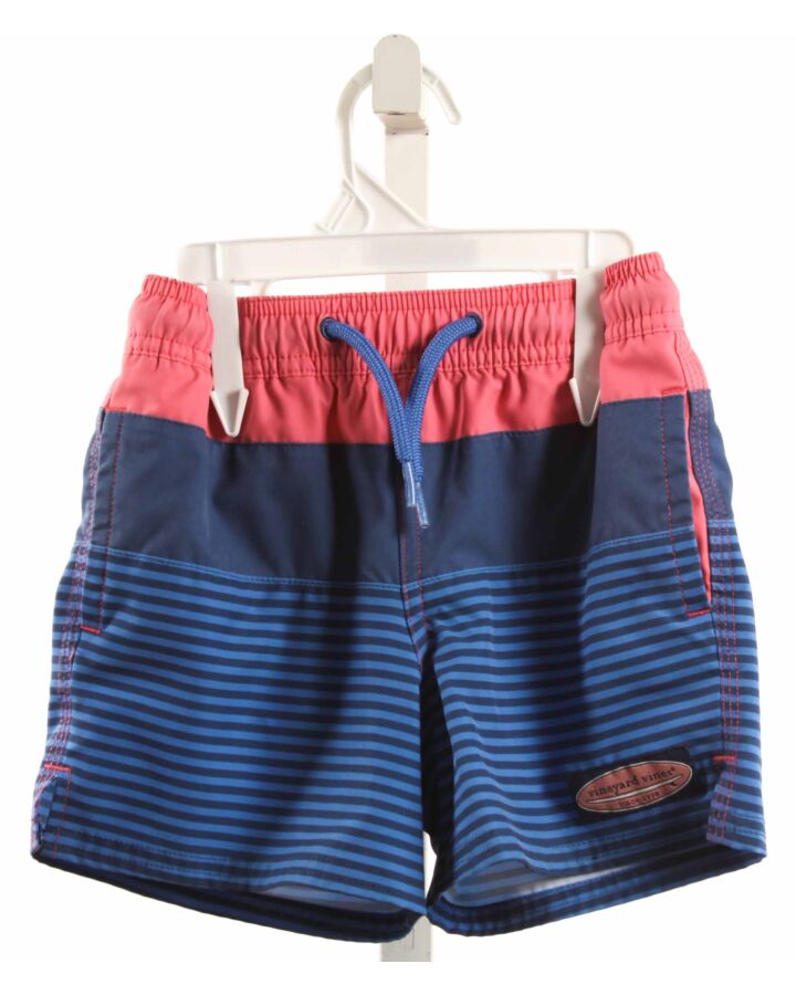VINEYARD VINES  BLUE  STRIPED  SWIM TRUNKS