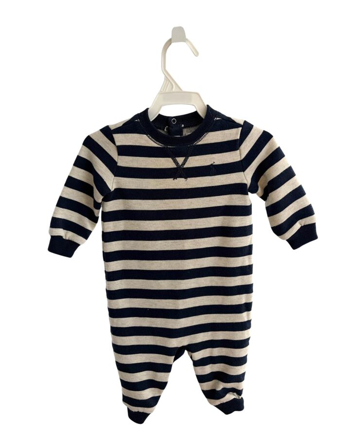 RALPH LAUREN  NAVY  STRIPED  KNIT LONGALL