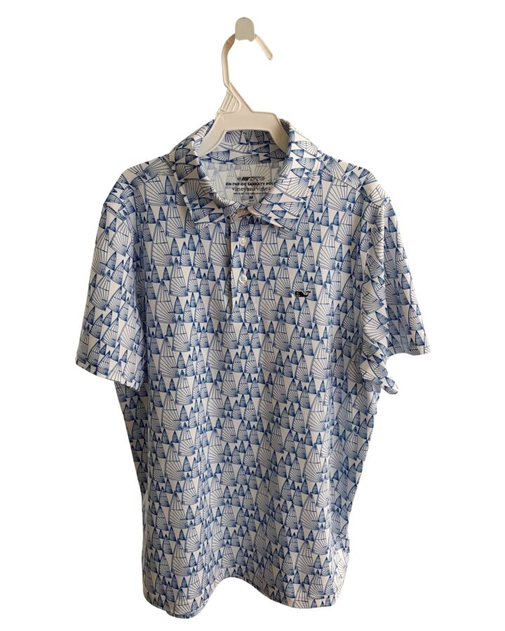 VINEYARD VINES  BLUE KNIT   DRESS SHIRT