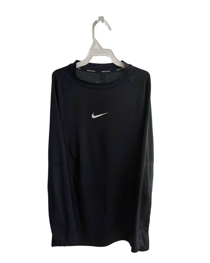 NIKE  BLACK    KNIT LS SHIRT