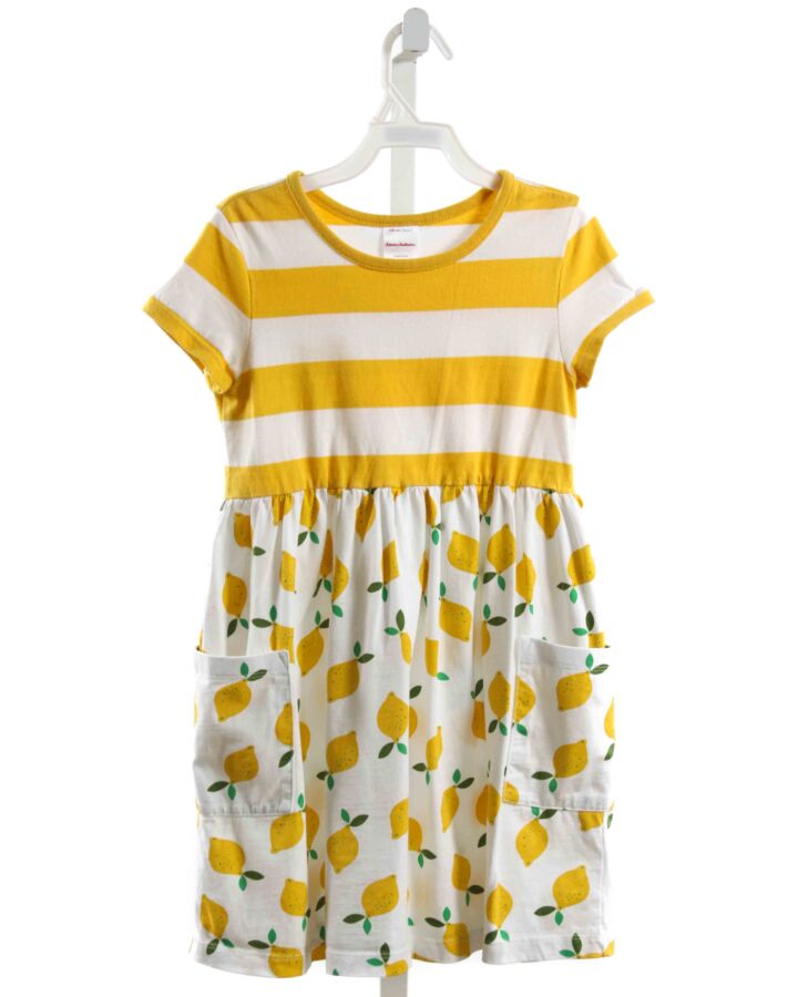 HANNA ANDERSSON  YELLOW  PRINT  KNIT DRESS