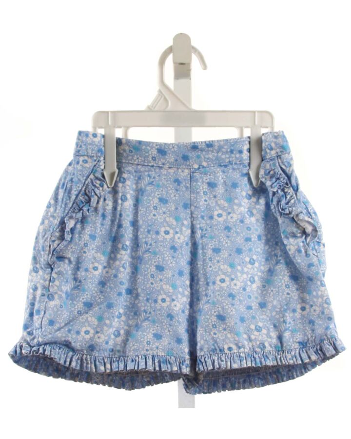 LITTLE ENGLISH  BLUE  FLORAL  SHORTS WITH RUFFLE