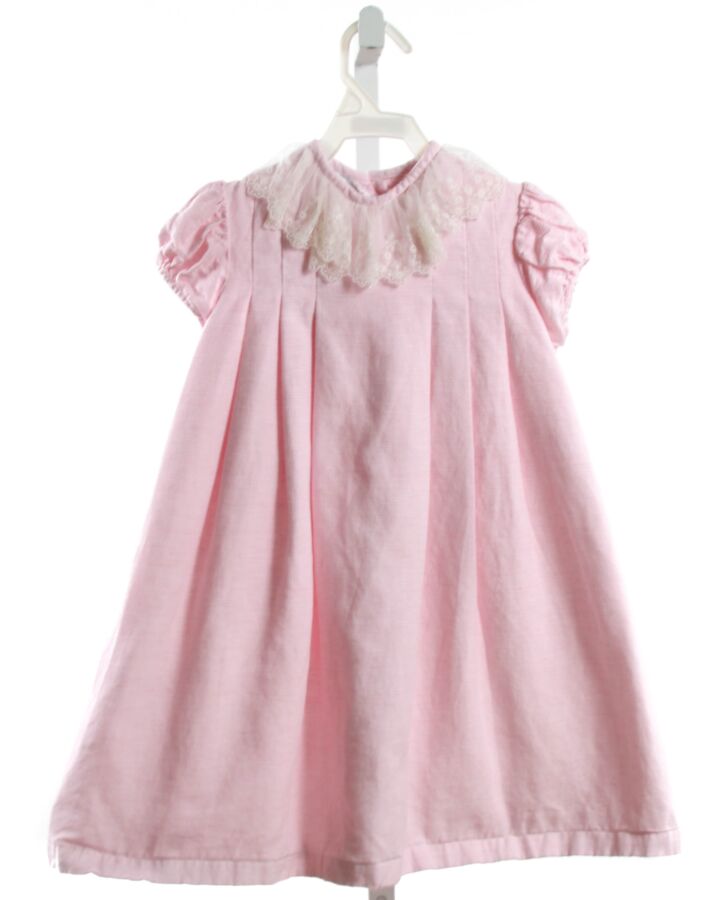 ALICE KATHLEEN  PINK    DRESS WITH LACE TRIM