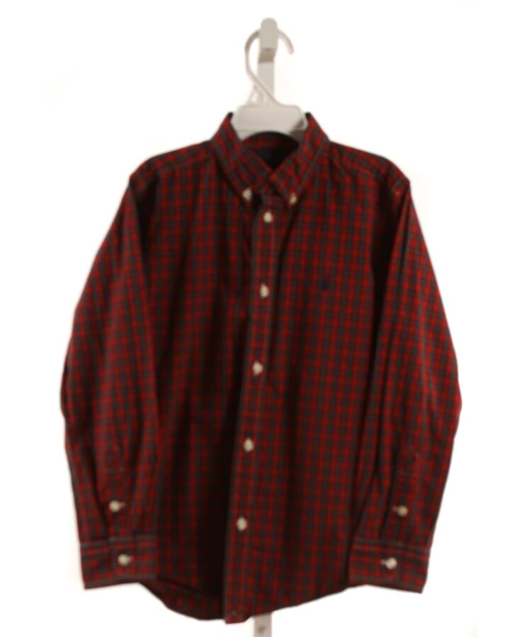 RALPH LAUREN  RED  PLAID  DRESS SHIRT